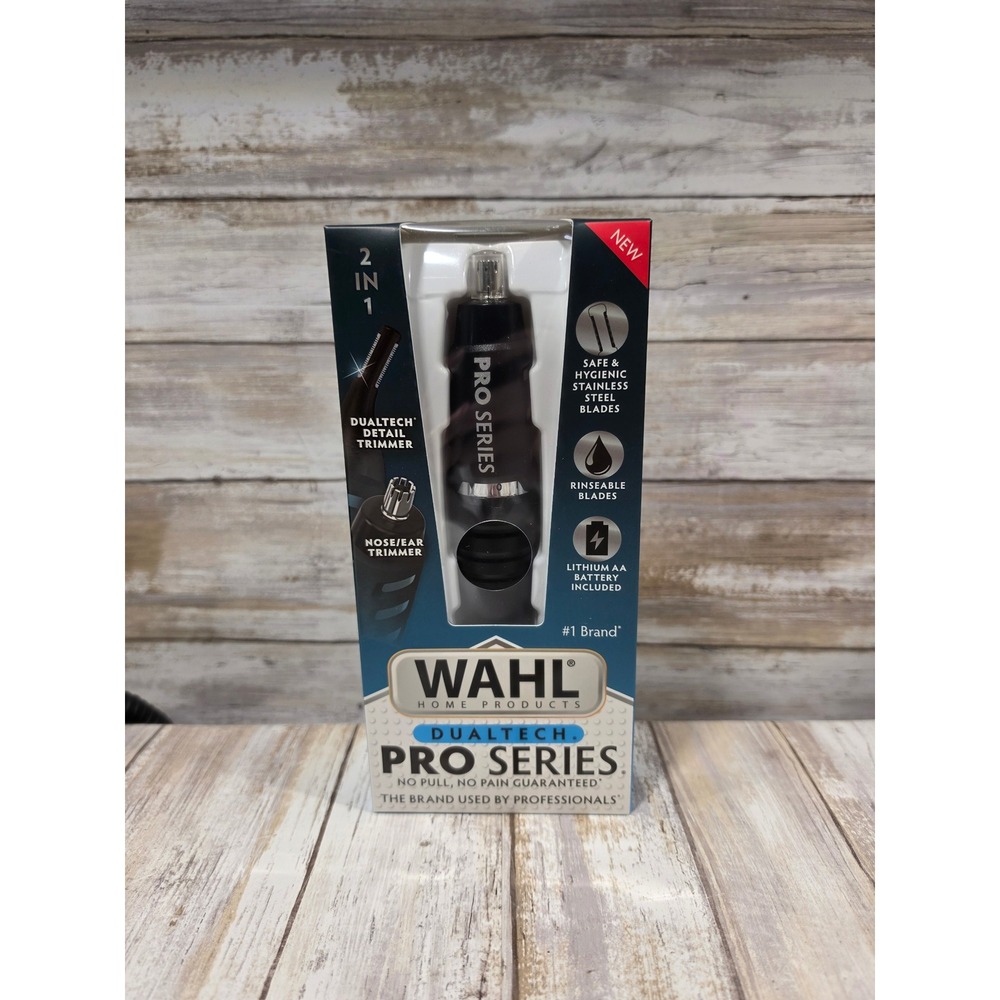 Wahl Dualtech Pro Series 2-in-1 Nose Ear & Detail Trimmer Wet/Dry